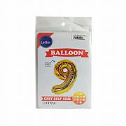 BALLOON 1 PC GLOBO NUMERO DORADO 9 32