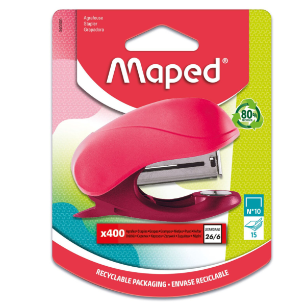 MAPED GRAPADORA MINI #10 VIVO C/GRAPAS BL