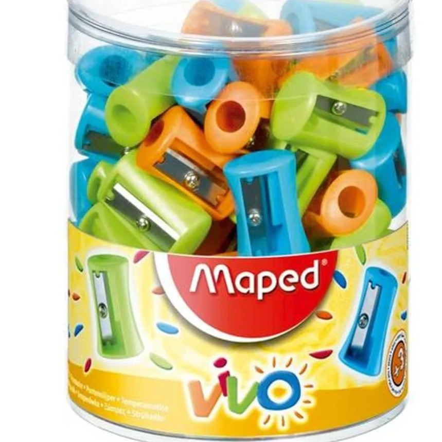 MAPED Sacapuntas Plasticos Vivo (Display)