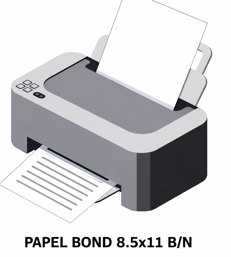 Copia Bond 8.5 x 11 B/N - Por encima de 10 (copia)