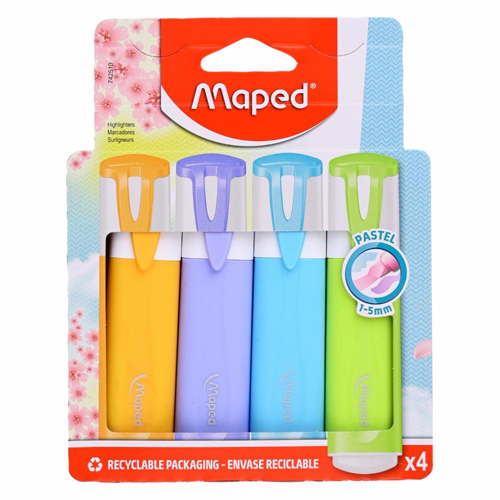 MAPED Juegos Resaltadores Classic Pastel 4/1 Blister