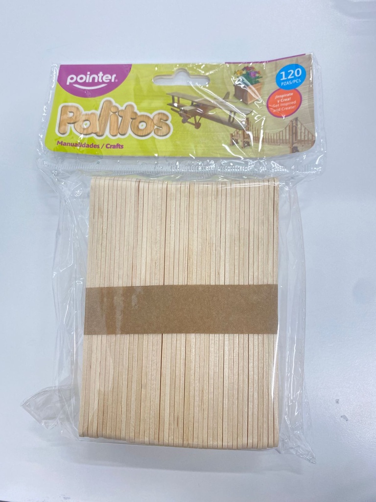 POINTER Palitos Madera 120/1 C/Liso.