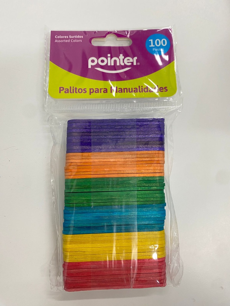 POINTER Palitos Madera 100/1 C/Surt.