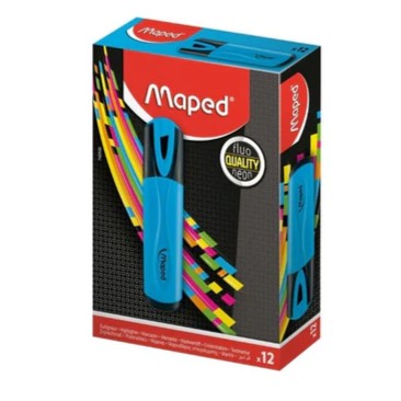 RESALTADOR FLUO PEPS AZUL maped