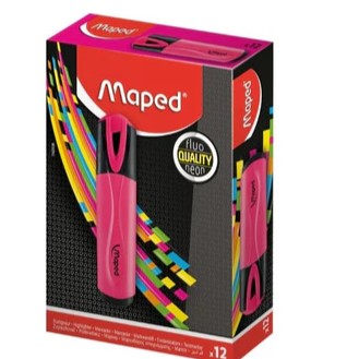 RESALTADOR FLUO PEPS ROSADO maped