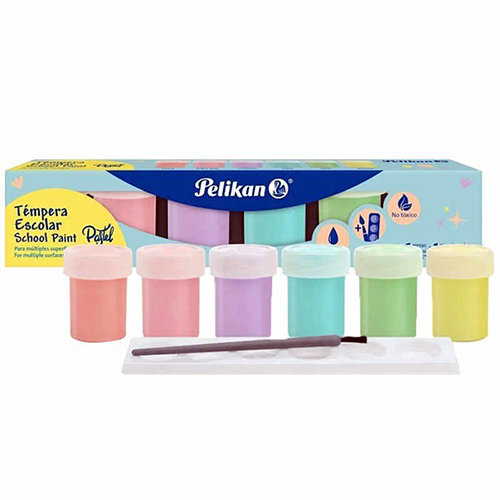 PELIKAN Juego Tempera Pastel 6/ 1 20ml Surtida