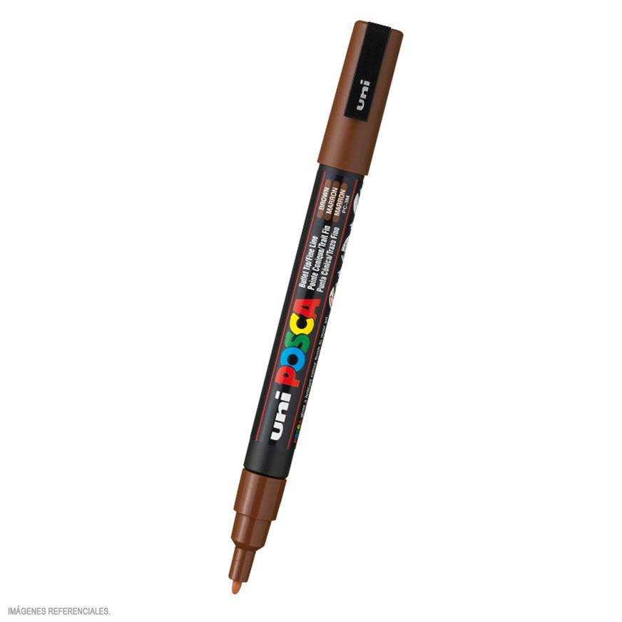 MARCADORES POSCA PTA. FINA MARRON