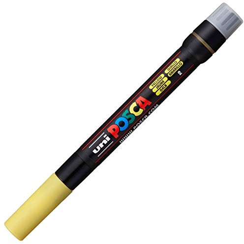 MARCADOR POSCA PTA. T/PINCEL AMARILLO