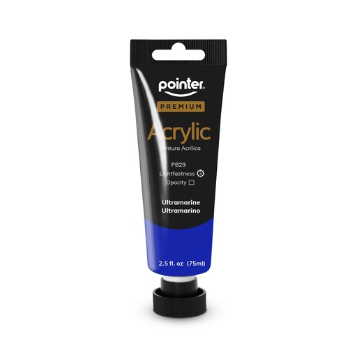 POINTER Pintura Acrilica 75 Ml Azul Ultramarino