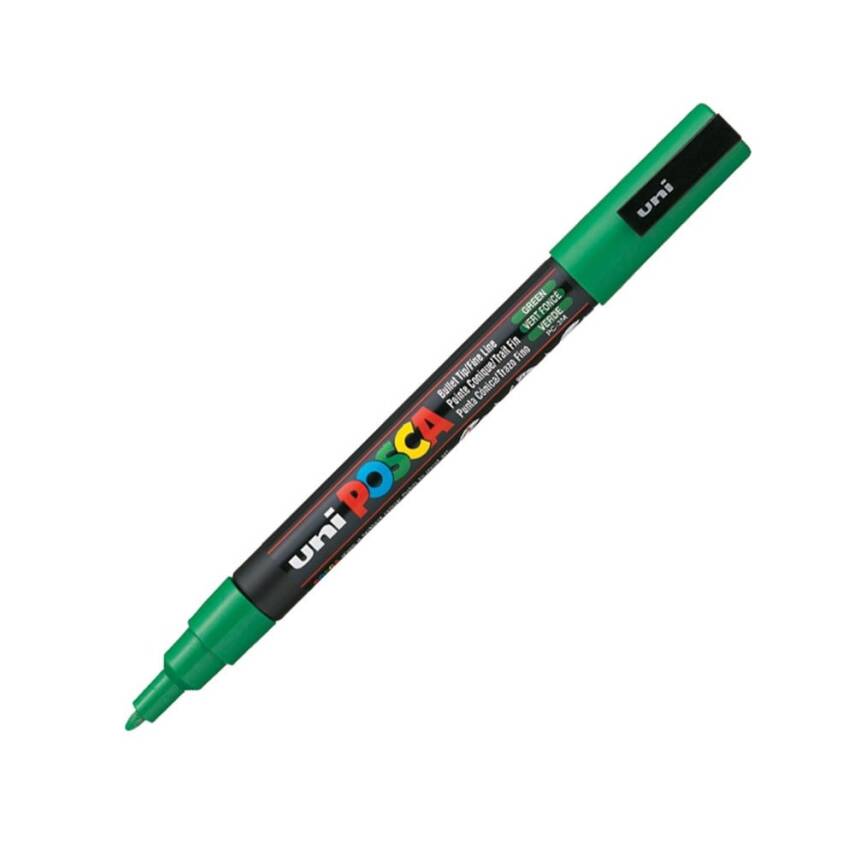 MARCADOR POSCA PTA. T/PINCEL VERDE