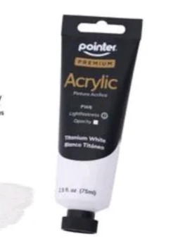 POINTER Pintura Acrilica 75 Ml Blanco Titaneo