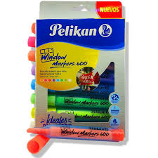 PELIKAN Juego Marcadores P/Vidrio Window 8/1
