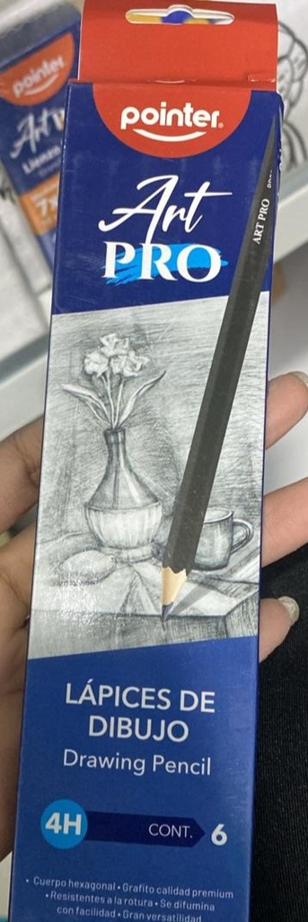 POINTER Lapiz De Dibujo 4h 6/1