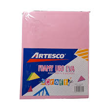 ARTESCO FOAMY LISO EVA 8.5X11 - PAQUETE