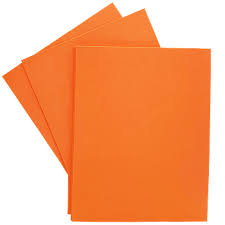 FOAMY ARTESCO GLITTER (8.5 X 11) NARANJA