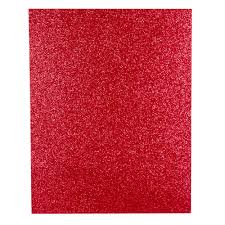 FACELA FOAMY GLITTER(BRILLO Y NORMAL) 8.5 X 11 ROJO UNIDAD