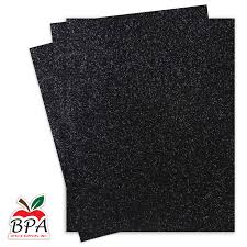 FOAMY ARTESCO GLITTER (8.5 X 11) NEGRO GLI.