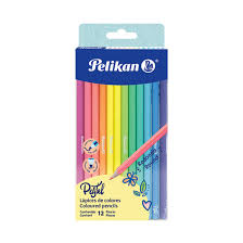 PELIKAN Lapices De Colores Largo 12/1 Colores Pasteles