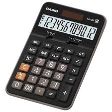 CASIO CALCULADORA DE MESA 12 DIG. NEGRA AX-12B
