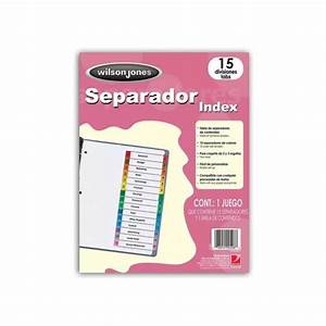 WILSON Separador P/Carpetas 15 Tab Multicolor (00508)