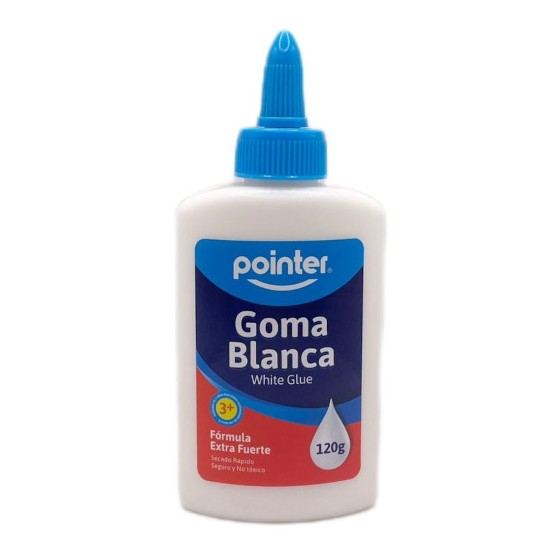 POINTER GOMA BLANCA 4oz LAVABLE