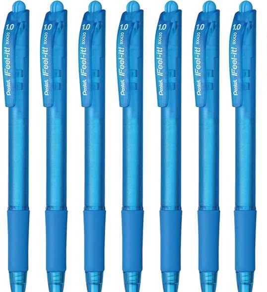 PENTEL Boligrafo Azul Cel. Feel It Retrac.