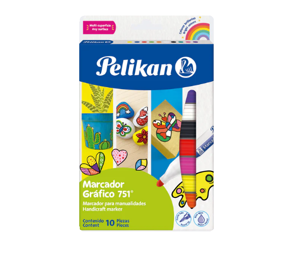 PELIKAN marcador grafico 751 10 piezas