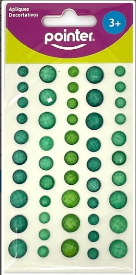 POINTER apliques decorativos verdes