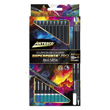 JUEGO DE LAPICES DE COLORES PRO SUPER PUNTA 12/1 +3C ARTESCO