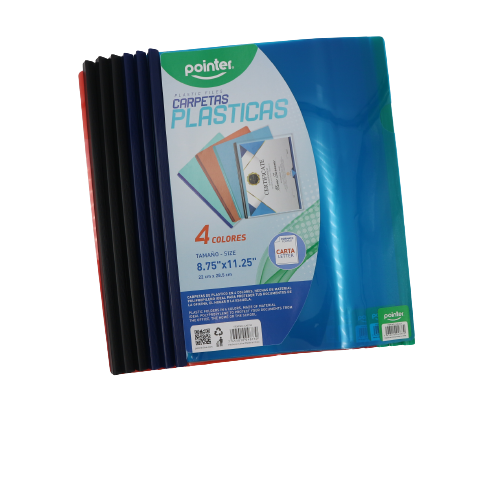 Folders Plastico con Varilla / Pointer CAJA
