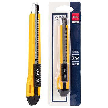 DELI Cuchilla retractil Cutter 9mm
