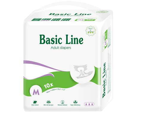 NATEEN Pañales para Adultos Basic Line (M) Abierto 10/1