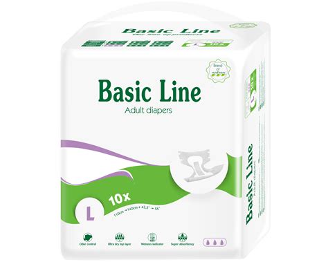 NATEEN Pañales para Adultos Basic Line (L) Abierto 10/1