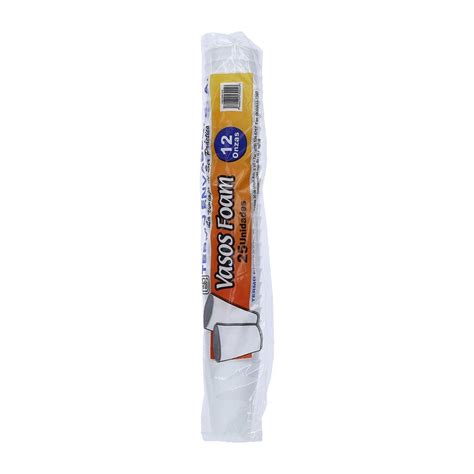Vasos foam no. 12 25/1
