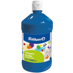 PELIKAN TEMPERA EN BOTELLA 500 ML AZUL