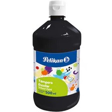 PELIKAN TEMPERA EN BOTELLA 500 ML NEGRO