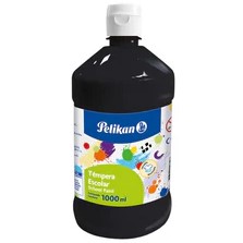 PELIKAN TEMPERA EN BOTELLA 1000 ML NEGRA