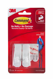 3M GANCHO Command™ Small Utility Hooks 1 LIB/450G