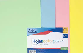 Ampo Pastel Colored Paper, Letter Size,100 Sheets