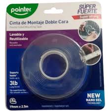 POINTER CINTA DOBLE CARA 19mm x 2.5m
