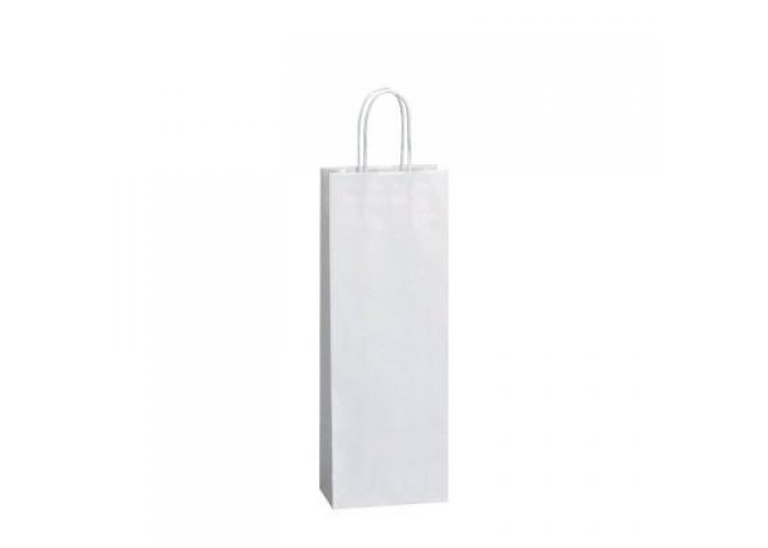 FUNDA PAPEL BOTELLA BLANCA REGALO