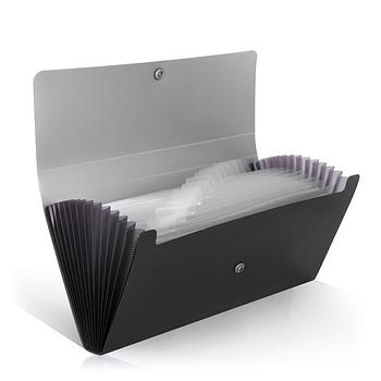 SMARTY FOLDER ACORDEON 13 DIV-PARA CHEQUES NEGRO/AZUL
