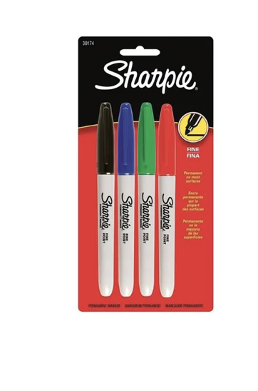 Sharpie - Juego de felpa permanente  / 4 en 1