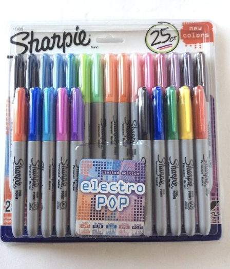 SHARPIE JUEGO DE FELPAS FINA BURST 25/1 BL