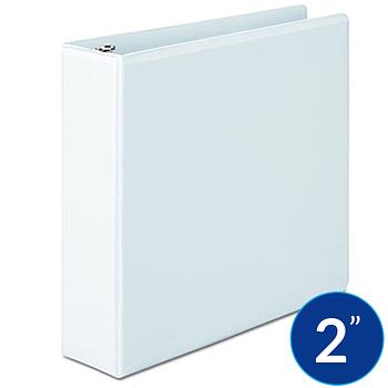 NUSTAR Carpeta DE 3 ARGOLLAS 2"DE 3 ANILLAS con Cover, Blanca