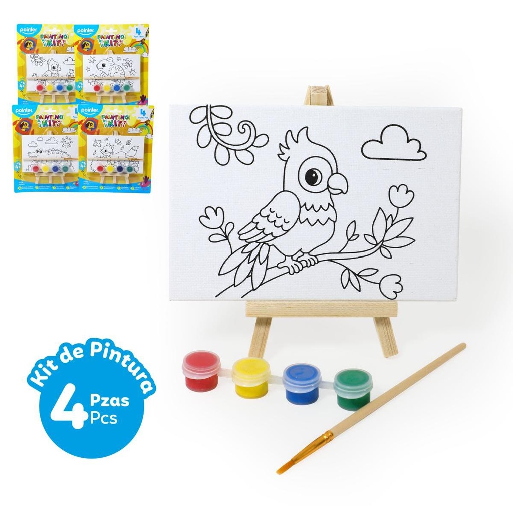 POINTER CANVA/LIENZO SET DE PINTURA INFANTIL 10X10"