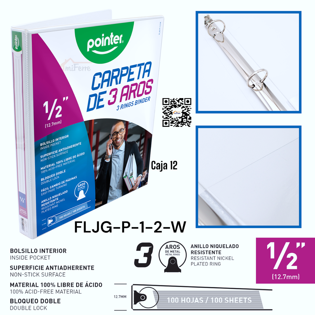 POINTER carpeta Blanca / 3" (copia)