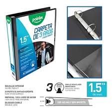 POINTER CARPETA DE 3 AROS 1.5" BLANCA