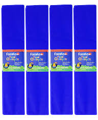 FACELA PAPEL CREPE AZUL OSCURO