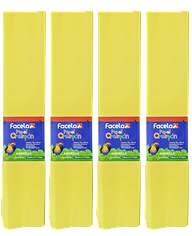 FACELA PAPEL CREPE AMARILLO ORO